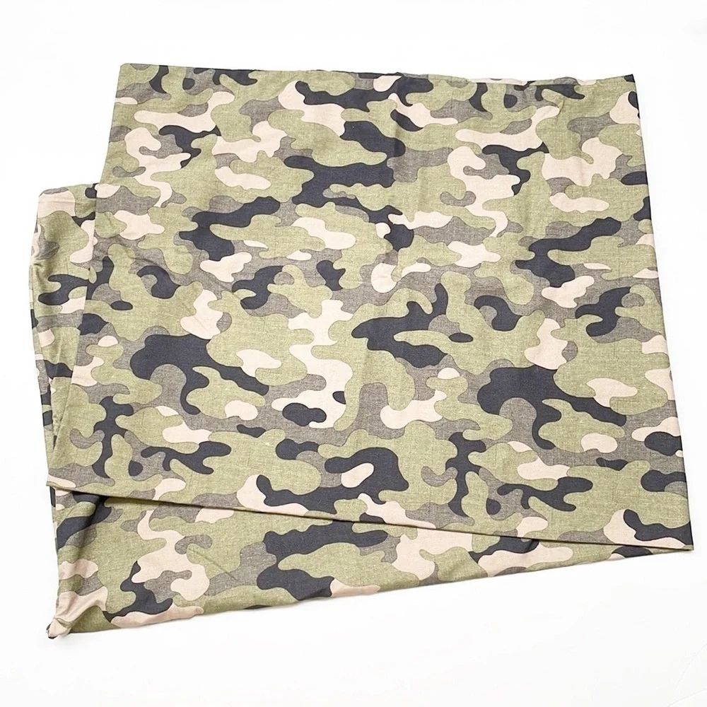Camouflage print body pillow